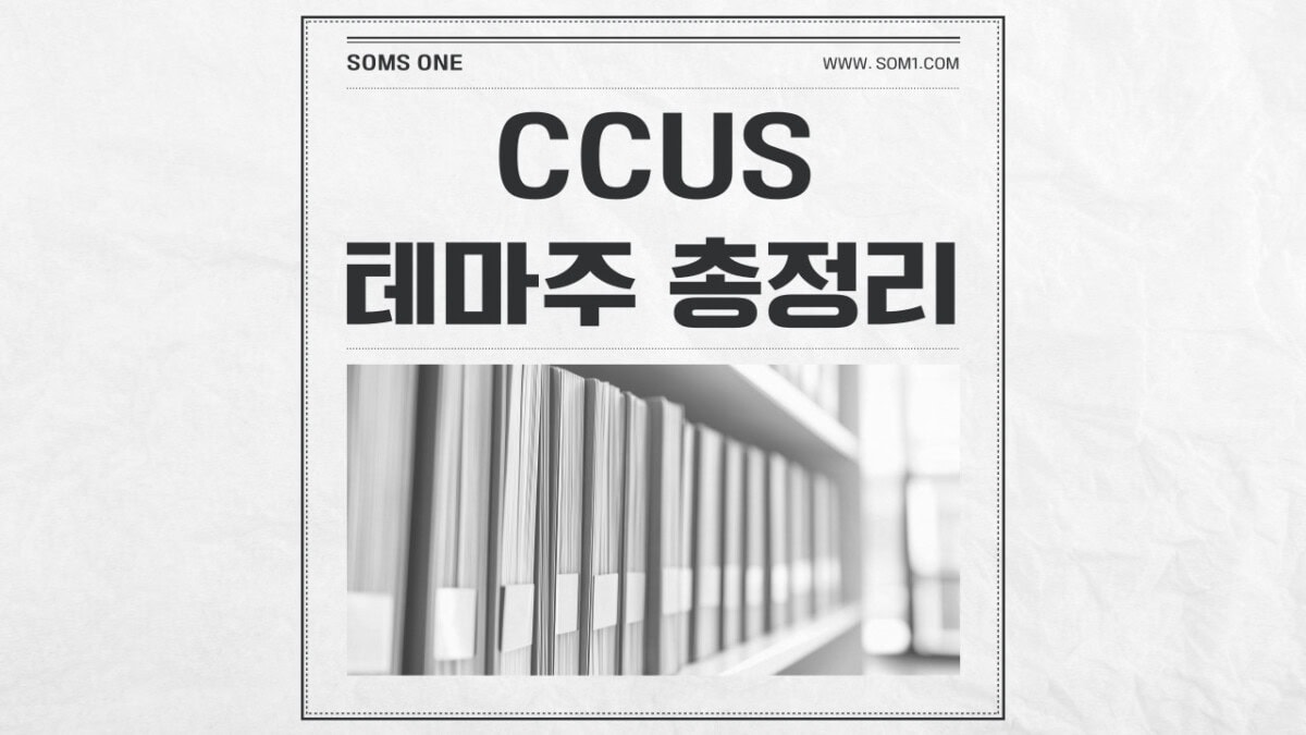 CCUS 관련주 25종목 총정리 (CCUS 테마주)