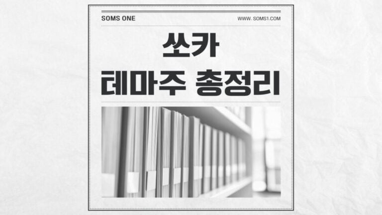 쏘카 관련주 5종목 총정리 (쏘카 테마주)