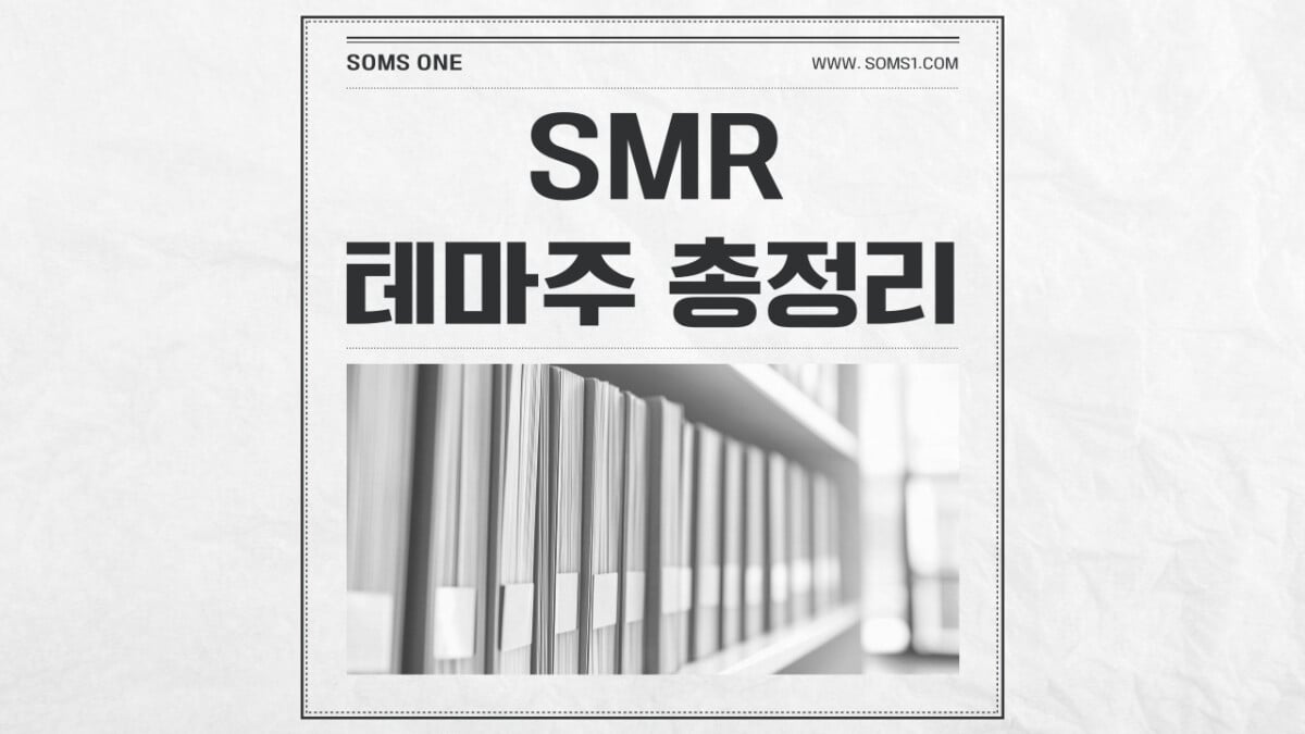 SMR 관련주 24종목 총정리 (소형 모듈 원자로)